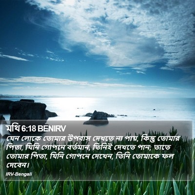 মথি 6:18 BENIRV Bible Verse Image