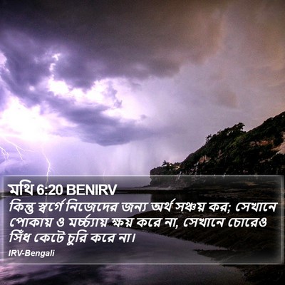 মথি 6:20 BENIRV Bible Verse Image