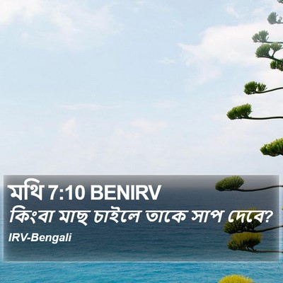 মথি 7:10 BENIRV Bible Verse Image