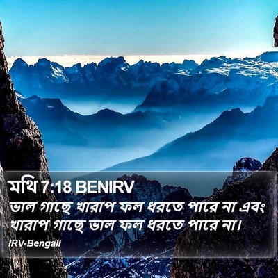 মথি 7:18 BENIRV Bible Verse Image