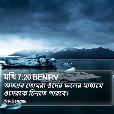 মথি 7:20 BENIRV Bible Verse Image
