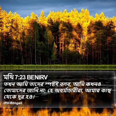 মথি 7:23 BENIRV Bible Verse Image