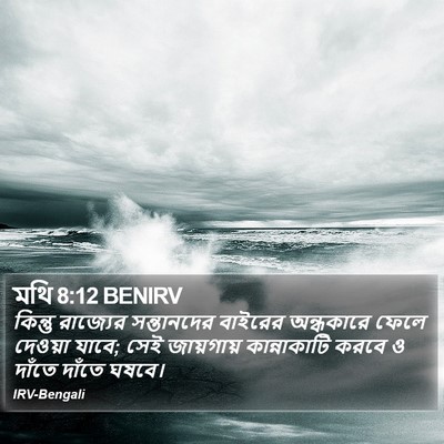মথি 8:12 BENIRV Bible Verse Image