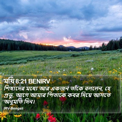 মথি 8:21 BENIRV Bible Verse Image