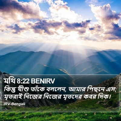 মথি 8:22 BENIRV Bible Verse Image