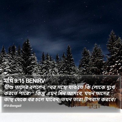 মথি 9:15 BENIRV Bible Verse Image