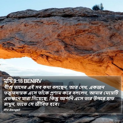 মথি 9:18 BENIRV Bible Verse Image
