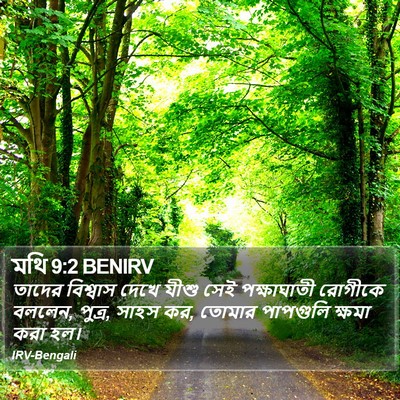 মথি 9:2 BENIRV Bible Verse Image