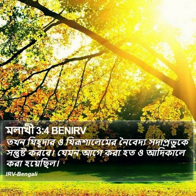 মলাখী 3:4 BENIRV Bible Verse Image