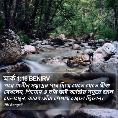মার্ক 1:16 BENIRV Bible Verse Image