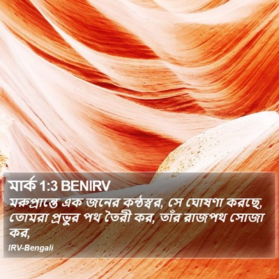 মার্ক 1:3 BENIRV Bible Verse Image