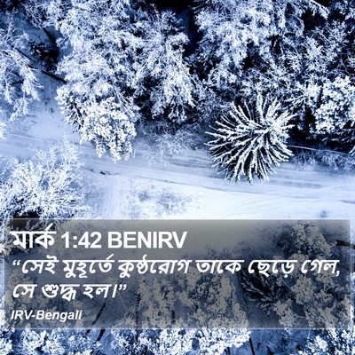 মার্ক 1:42 BENIRV Bible Verse Image