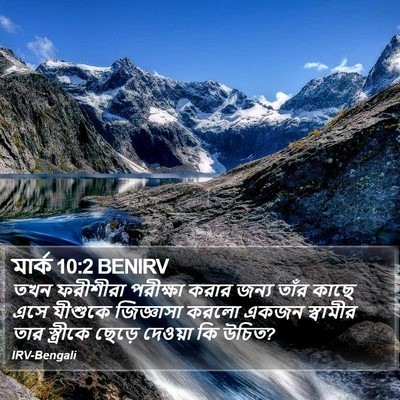 মার্ক 10:2 BENIRV Bible Verse Image