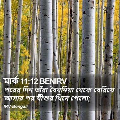 মার্ক 11:12 BENIRV Bible Verse Image