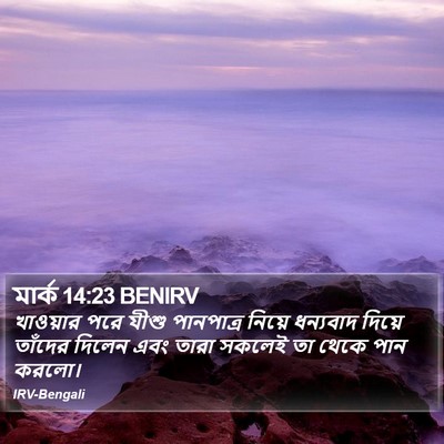 মার্ক 14:23 BENIRV Bible Verse Image