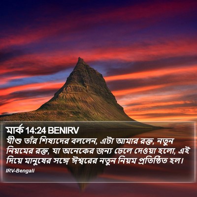 মার্ক 14:24 BENIRV Bible Verse Image