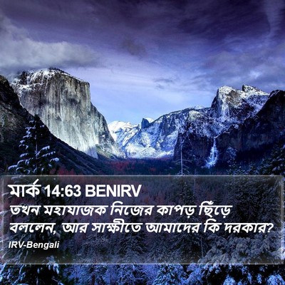 মার্ক 14:63 BENIRV Bible Verse Image