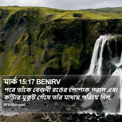 মার্ক 15:17 BENIRV Bible Verse Image
