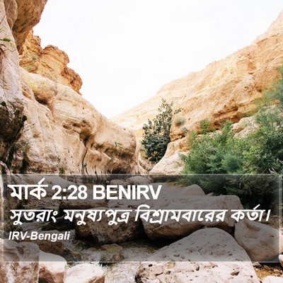 মার্ক 2:28 BENIRV Bible Verse Image