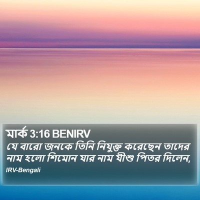 মার্ক 3:16 BENIRV Bible Verse Image