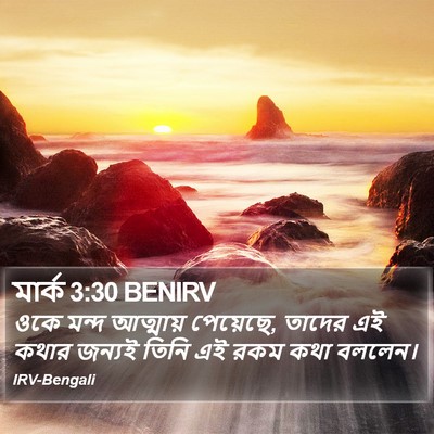 মার্ক 3:30 BENIRV Bible Verse Image