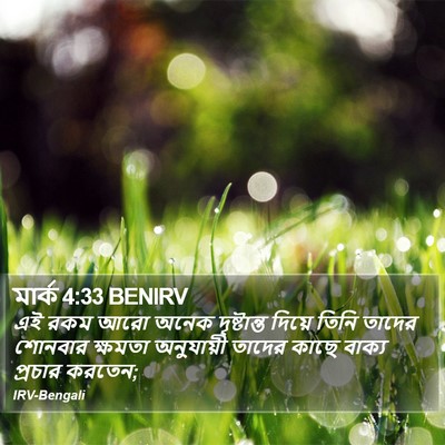 মার্ক 4:33 BENIRV Bible Verse Image