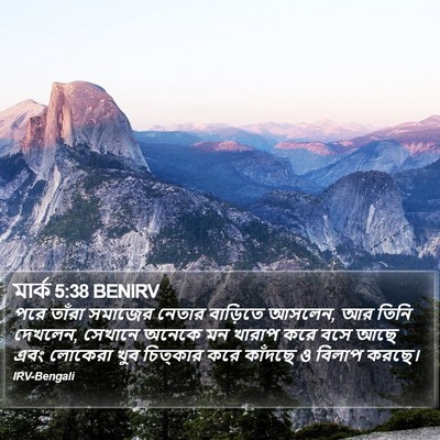 মার্ক 5:38 BENIRV Bible Verse Image