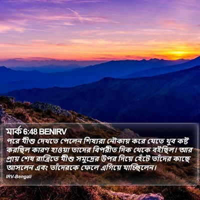 মার্ক 6:48 BENIRV Bible Verse Image