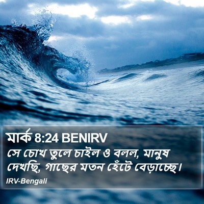 মার্ক 8:24 BENIRV Bible Verse Image