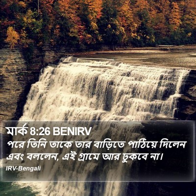 মার্ক 8:26 BENIRV Bible Verse Image