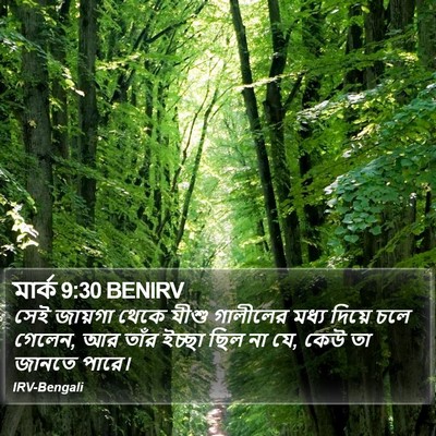 মার্ক 9:30 BENIRV Bible Verse Image