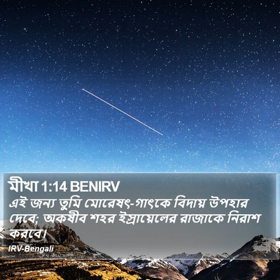 মীখা 1:14 BENIRV Bible Verse Image