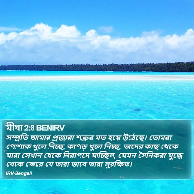 মীখা 2:8 BENIRV Bible Verse Image