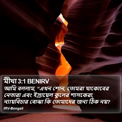 মীখা 3:1 BENIRV Bible Verse Image