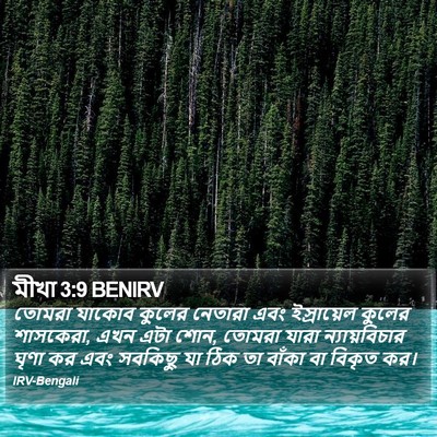 মীখা 3:9 BENIRV Bible Verse Image