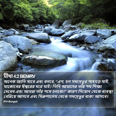 মীখা 4:2 BENIRV Bible Verse Image