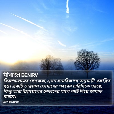 মীখা 5:1 BENIRV Bible Verse Image