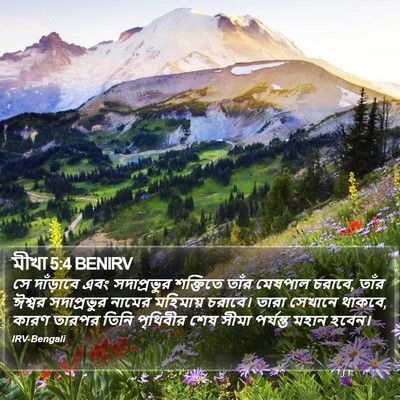 মীখা 5:4 BENIRV Bible Verse Image