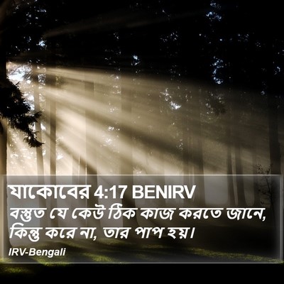 যাকোবের 4:17 BENIRV Bible Verse Image