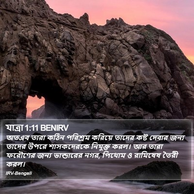 যাত্ৰা 1:11 BENIRV Bible Verse Image