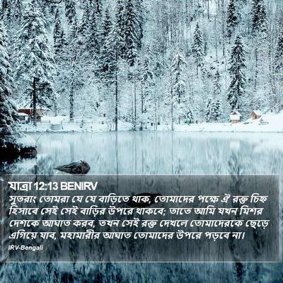 যাত্ৰা 12:13 BENIRV Bible Verse Image