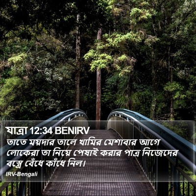 যাত্ৰা 12:34 BENIRV Bible Verse Image