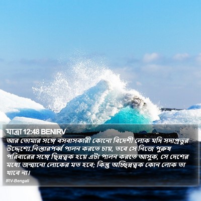 যাত্ৰা 12:48 BENIRV Bible Verse Image