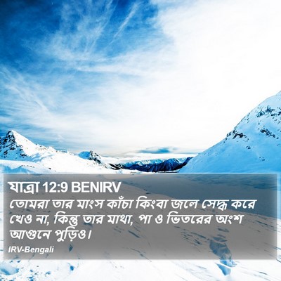 যাত্ৰা 12:9 BENIRV Bible Verse Image