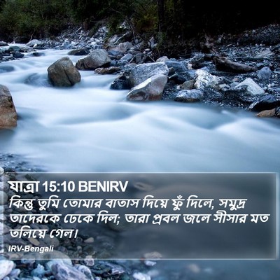 যাত্ৰা 15:10 BENIRV Bible Verse Image