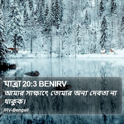যাত্ৰা 20:3 BENIRV Bible Verse Image