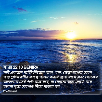 যাত্ৰা 22:10 BENIRV Bible Verse Image
