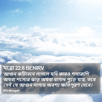 যাত্ৰা 22:6 BENIRV Bible Verse Image