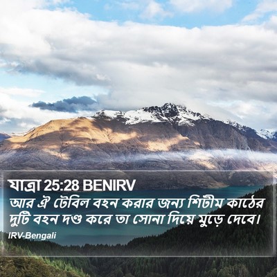যাত্ৰা 25:28 BENIRV Bible Verse Image
