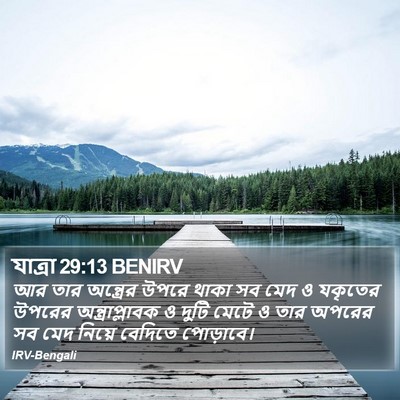 যাত্ৰা 29:13 BENIRV Bible Verse Image